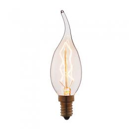 Лампа накаливания E14 60W прозрачная  - 1